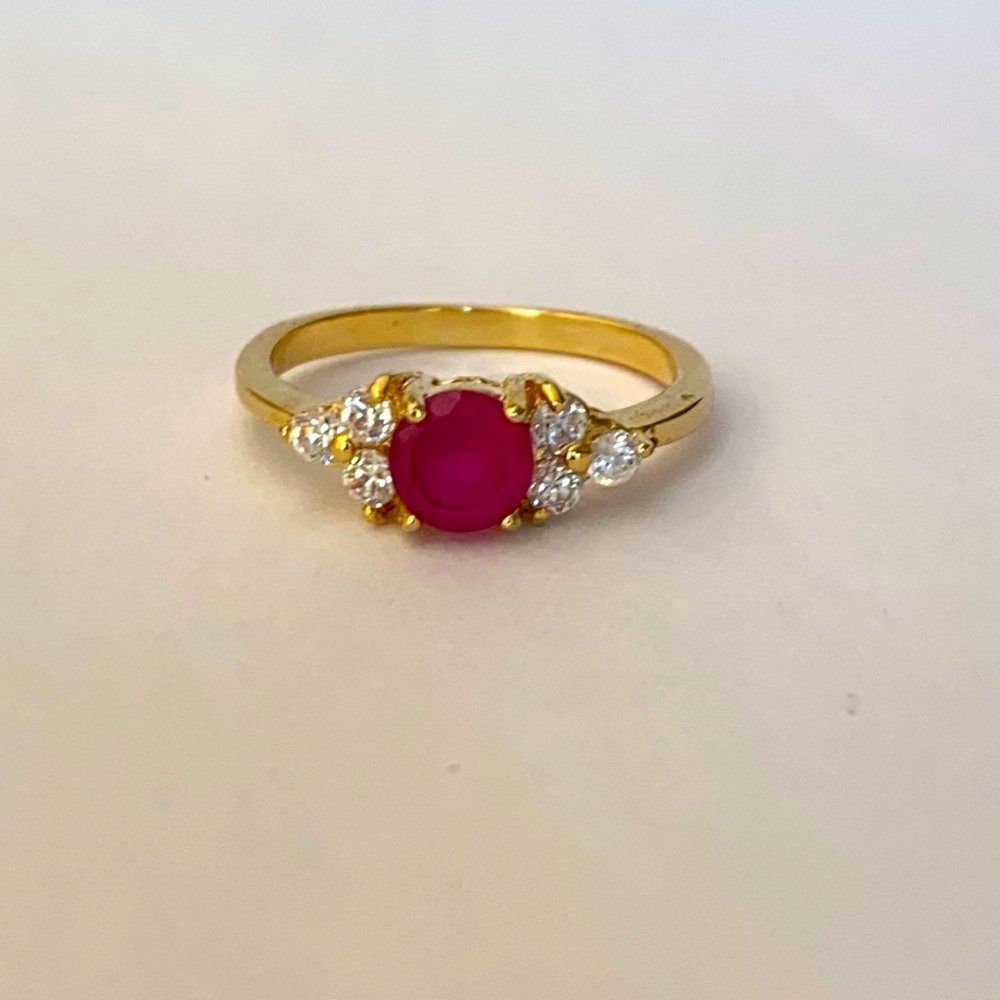 Gold Rings Ruby Ring Red Rings Ruby Gold Rings - image 1
